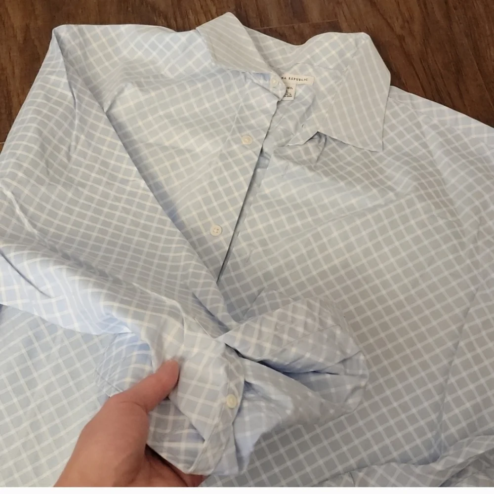 Banana republic tuxedo shirt size L- XL